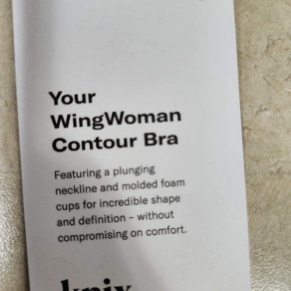 Knix WingWoman Contour Bra Wireless Navy Size 8 New With Tags - Picture 5 of 10